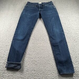 Simon Miller Men's Selvedge Narrow Jeans Dark Wash 29x32 Made In USA‎ Button Fly